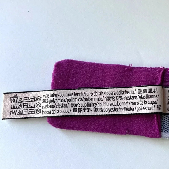 Victoria's Secret Magenta Lace Lightly Lined Wireless Bra, Size 34B‎ - Picture 9 of 10